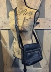 Great American Leatherworks Black Crossbody Bag Purse 100% Genuine Euc. Fixed Price $26.95.