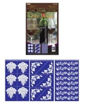 Of 3 Armour Rub Glass Etching Stencils Grape Designs. Fixed Price $9.85.