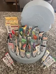 Vintage Set 52 Tri-chem Liquid Embroidery Paint Round Rose Case Mrs. Martha. Fixed Price $62.00.