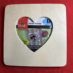Plaid Unfinished Wood Heart Picture Frames. Paintable, Stainable, Arts & Craft.. Fixed Price $12.75.