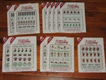Plaid Accents On Everything Rub Paints Christmas 12 Pkgs Folk Doll Stocking. Fixed Price $24.99.