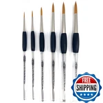 Zem Brush Rocket Gel Grip Ergonomic Handle Artist Paint Round Set Sizes. Fixed Price $30.96.