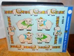 Vintage Handpainted Decals By Decorcal A-109 Pigs. Fixed Price $9.41.