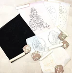 Tri-chem Lot Liquid Embroidery Ready To Paint Pictures Vintage Black Velvet 8PC. Fixed Price $24.50.