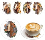 4 Pcs Diamond Painting Kits, Animal Art Coasters 5D Horse. Fixed Price $17.37.