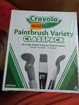 Crayola Paintbrush Variety Classpack 36 Pcs (3 Tip STYLES-12 Of Each). Fixed Price $17.00.