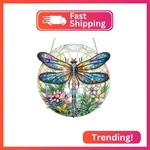 Domrom Flowers Dragonfly Diamond Art Hanging Kit For Adult, Special Shaped Rhine. Fixed Price $13.52.