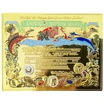 U.s. Navy Uss New Jersey (BB-62) Shellback Commemorative Gold Paint Metal Plaque. Fixed Price $99.95.