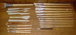 Assorted Loew-cornell Paint Brushes 1801 1802 3 4 5 7 9 10 + Maestra. Fixed Price $49.99.