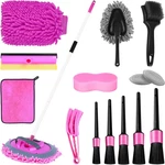 Pink 62" Car Wash Brush With Long Handle,chenille Microfiber Mop Sponge. Fixed Price $65.95.