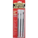 Premier Colonial 3-PIECE Red Sable Round Artist Brushes. Fixed Price $6.98.