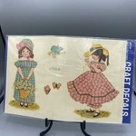 Flower Girls, Bluebird, Butterflies - Vintage Meyercord Decal Sheet. Fixed Price $5.00.