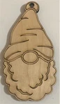 Ready To Paint Wood Ornament - #053 Gnome Free Shipping. Fixed Price $8.25.