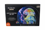 Shuttle Art Acrylic Paint Set 65 Pc Easel Canvas Brushes 30 Colors Kit New. Fixed Price $34.99.