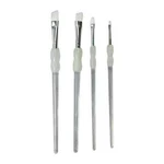 4-PIECE Angled Artist Paint Brush Set For Acrylics Watercolors And Oils. Fixed Price $8.07.