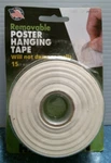 Hangman Removable Poster Hanging Tape Ft. Roll (PCT-15FT) Fs. Fixed Price $10.00.