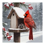 Fhbubpup Diamond Painting Kits For Adults, 30 X Cm, CARDINAL-1. Fixed Price $18.99.