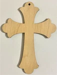 Ready To Paint Wood Ornament - #062 Cross Free Shipping. Fixed Price $8.25.