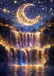 Kinplub 5D Diamond Painting Kits For Adults 12 X 16 Inches, Waterfall. Fixed Price $14.65.