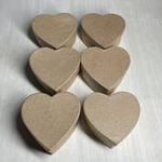 Vintage Dcc Craft Paper Mache Heart Box Lot 6 1994 3.5 Paint Decoupage. Fixed Price $18.90.