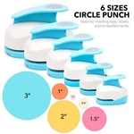 Circle Paper Lever Action Punches For Crafting Scrapbooking. Fixed Price $41.79.