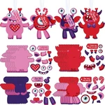 36 Sets Valentine's Day Craft Kits For Kids Diy Ornament Class Game Ac. Fixed Price $32.99.