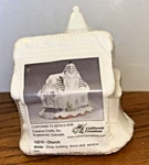 Creative Crafts - California Creations 10210 Church New Sealed Ready To Paint. Fixed Price $19.00.