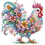 Chicken Hanging Diamond Art Painting Kits For Adults, 5D Special Shape. Fixed Price $27.99.