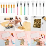 Multicolor Silicone Craft Reusable Resin Epoxy Brushes Set Spreading Tool. Fixed Price $8.69.