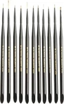 Majestic Royal Langnickel Short Handle Paint Brush Set, Detail, 11-PIECE. Fixed Price $38.29.