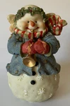 Vintage 2002 Don Mechanic Snowman Christmas Angel Figurine Trumpet Horn 5" Resin. Fixed Price $14.99.