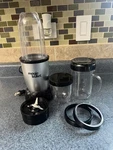 Magic Bullet Blender Mixer Piece Set MBR-1101 Silver Personal Smoothie Maker. Fixed Price $19.00.