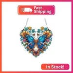 Mogtaa Butterfly Diamond Art Hanging Pendant Kits, 5D Special Shape. Fixed Price $11.05.