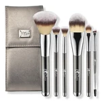 Cosmetics Your Superheroes Full-size 6PC Makeup Brush Set With Travel Case. Fixed Price $37.99.
