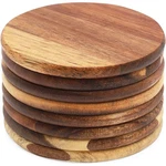 Juvale Round Acacia Wood 4 Inches Diameter, 0.3 Thick, Brown. Fixed Price $14.58.