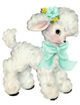 Vintage Image Shabby Nursery Baby Lamb Bow Transfers Waterslide Decals AN501-GR. Fixed Price $13.99.
