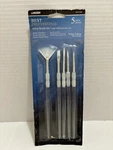 Linzer 5-PC. Artist Paint Brush Set Medium Soft Blend Non-slip Rubber Grips New. Fixed Price $5.50.
