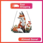 Mogtaa Fox Diamond Art Hanging Pendant Kits, 5D Special Shape. Fixed Price $12.60.