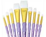 Royal Crafters Choice White Taklon Artist Brush Sets (filbert,round,shader Etc). Fixed Price $16.99.