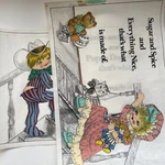 Picture To Paint Tri-chem Artex Girl Boy Puppy Dog Kitty Cat Complete Lot. Fixed Price $24.95.