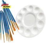 Paint Brushes Palette SET,10PCS Nylon Hair And 1PCS Plastic. Fixed Price $9.99.