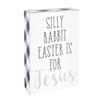 Collins Painting 'silly Rabbit Easter Is For Jesus' Funny Wood Box Sign - Woo.... Fixed Price $26.44.