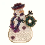 Wreath Snow Charmer Beaded Christmas Ornament Kit Mill Hill 2001. Fixed Price $9.99.