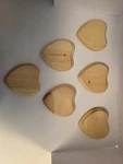 6 Unfinished Unpainted Wooden Heart Shape Plaque Diy Craft Inches. Fixed Price $25.00.