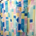 Abstract Watercolor Sheer Curtain Panels Fun Colorful Multi 52 X 84. Fixed Price $22.98.