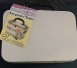 Darice Keepsake Tote - Lunch Box Tin 7.25" 5.5" 3". Fixed Price $8.99.