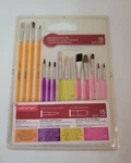 Craftsmart Multi Purpose 15 Pc. Paint Brush Set Assorted Shapes & Sizes 0264. Fixed Price $8.99.