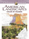 Creative Haven American Landscapes By Number Coloring Book (adult Colo.... Fixed Price $6.40.