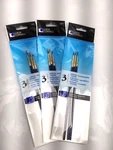 New 3-PACK Loew-cornell Natural Hair Brush Set 3-PIECE -2021. Fixed Price $9.88.