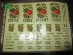 Vintage Meyercord Vegetables Canisters & Spice Jars Water Decals - 1960'S. Fixed Price $10.00.